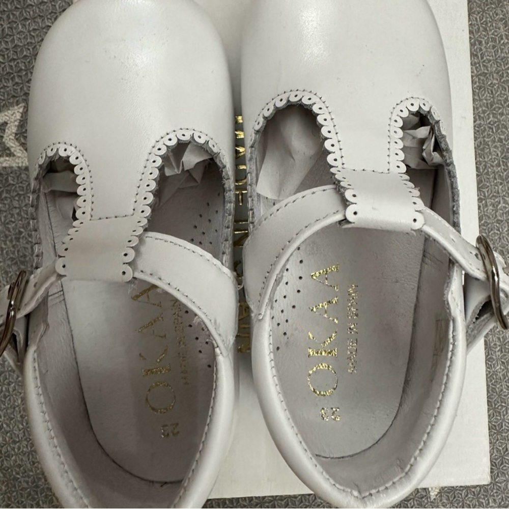 OKAA spain brand mary janes toddler shoes EURO size 23